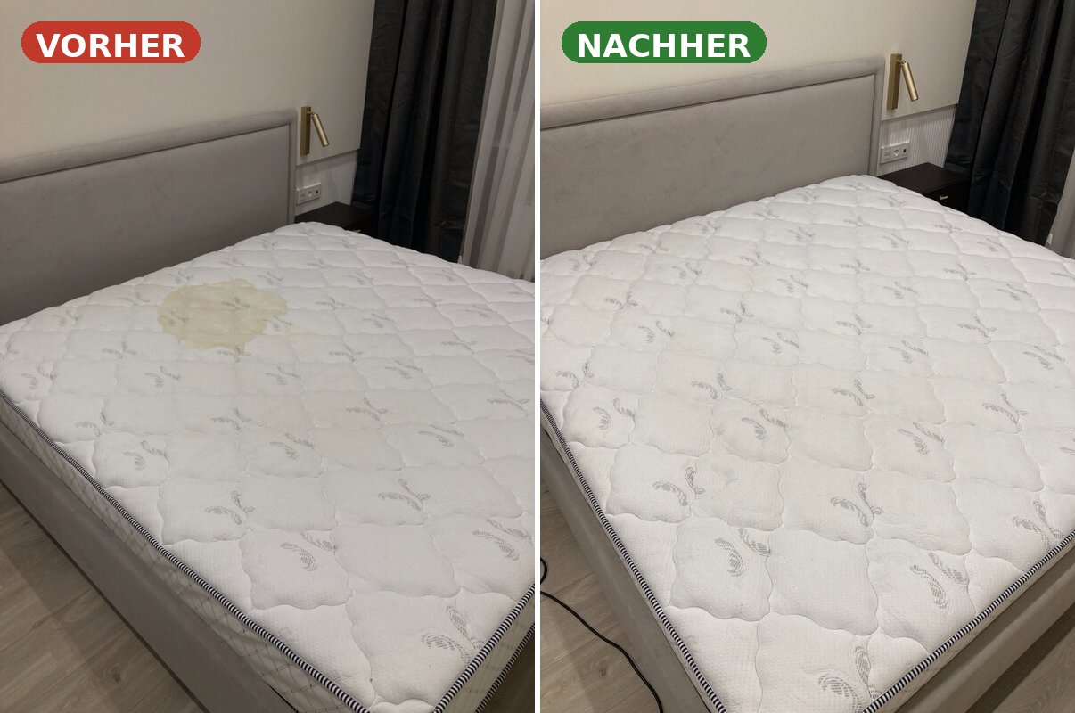 Matratzenreinigung Pforzheim — King-Size Matratze gereinigt